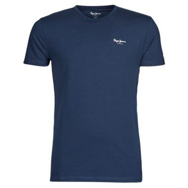 T-shirt Uomo Pepe Jeans ORIGINAL BASIC NOS Blu, maniche corte, stile casual, perfetta per outfit estivi e quotidiani, alta qualità, comfort e design moderno. Acquista ora la T-shirt Pepe Jeans per un look alla moda e versatile!