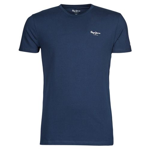 T-shirt Uomo Pepe Jeans ORIGINAL BASIC NOS Blu, maniche corte, stile casual, perfetta per outfit estivi e quotidiani, alta qualità, comfort e design moderno. Acquista ora la T-shirt Pepe Jeans per un look alla moda e versatile!