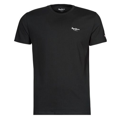 T-shirt nero da uomo Pepe Jeans ORIGINAL BASIC NOS a maniche corte, ideale per un look casual e alla moda. Realizzata con materiali di alta qualità, questa T-shirt offre comfort e stile, perfetta per ogni occasione. Disponibile in diverse taglie, è un must-have nel guardaroba degli uomini. Acquista ora la T-shirt Pepe Jeans originale per un outfit stylish e versatile!