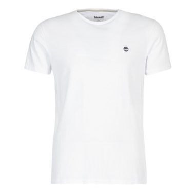 T-shirt uomo Timberland SS DUNSTAN RIVER CREW TEE bianco, maniche corte, moda casual, t-shirt estiva, abbigliamento maschile, stile urbano, comodità e qualità Timberland.