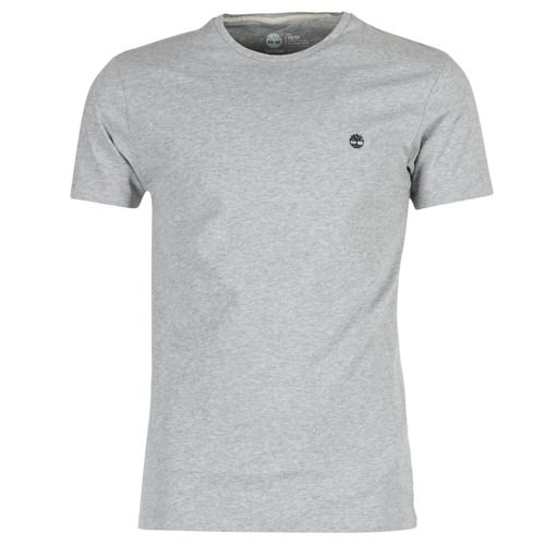 T-shirt uomo Timberland SS DUNSTAN RIVER CREW TEE grigio, maniche corte, stile casual, ideale per l'abbigliamento estivo e le attività all'aperto. Design elegante e logo Timberland distintivo. Perfetta per completare il tuo look quotidiano con comfort e qualità. Disponibile in diverse taglie.