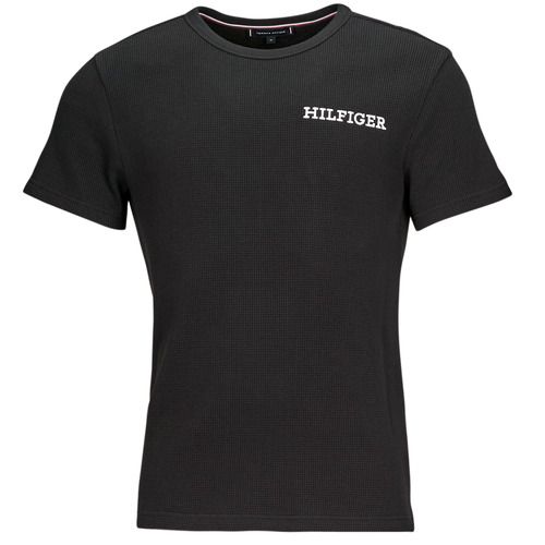 T-shirt uomo Tommy Hilfiger SS TEE Nero, maniche corte, stile casual, moda estiva, disponibile online.