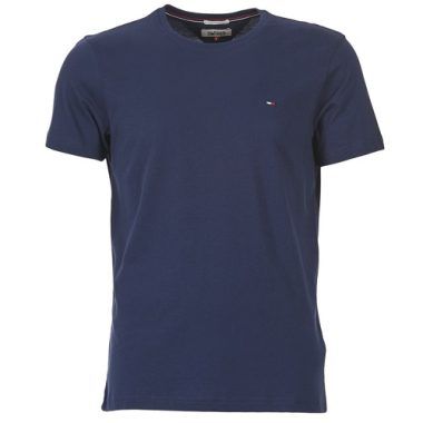T-shirt Uomo Tommy Jeans OFLEKI Marine a maniche corte, realizzata in cotone di alta qualità, ideale per un look casual e moderno. Design elegante con logo distintivo Tommy Jeans, perfetta per outfit estivi e da tempo libero. Disponibile in varie taglie, un must-have per il guardaroba maschile.