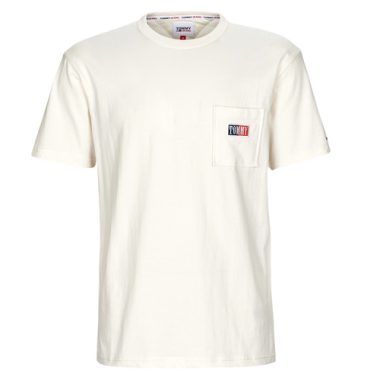 T-shirt bianca da uomo Tommy Jeans TJM CLSC TIMELESS TOMMY TEE con maniche corte, perfetta per un look casual e alla moda. Questa maglietta versatile è ideale per ogni occasione e offre massimo comfort e stile. Acquista ora la tua T-shirt Tommy Jeans per un guardaroba contemporaneo e trendy.