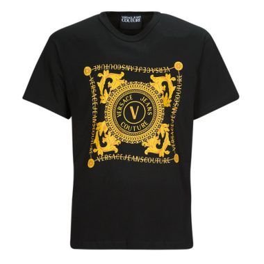 T-shirt uomo Versace Jeans Couture GAHF07 in nero, maniche corte, ideale per un look casual e alla moda. Realizzata con materiali di alta qualità, questa t-shirt è perfetta per ogni occasione. Scopri il design iconico di Versace Jeans Couture e aggiungi un tocco di stile al tuo guardaroba. Compra ora la T-shirt maniche corte Uomo GAHF07 di Versace Jeans Couture.