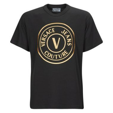 T-shirt uomo Versace Jeans Couture GAHT05 nera, maniche corte, ideale per un look casual e alla moda. Realizzata con materiali di alta qualità, questa t-shirt presenta il logo distintivo di Versace Jeans Couture, perfetta per chi cerca stile e comfort. Ottima scelta per abbigliamento quotidiano e occasioni informali. Acquista ora la tua T-shirt Versace Jeans Couture GAHT05 per un outfit trendy e raffinato.