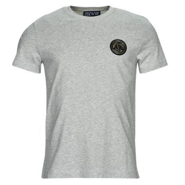 T-shirt grigia da uomo Versace Jeans Couture GAHY01, maniche corte, elegante e alla moda, perfetta per un look casual e sofisticato. Ideale per gli amanti della moda e della qualità. Disponibile su outletscarpeonline.it.