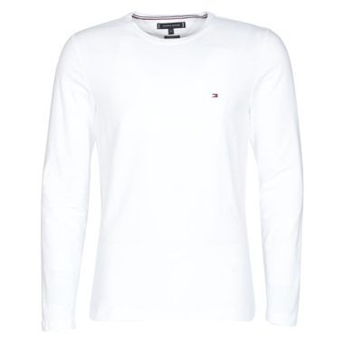 T-shirt a maniche lunghe uomo Tommy Hilfiger STRETCH SLIM FIT LONG SLEEVE TEE in colore bianco, elegante e versatile, perfetta per un look casual e alla moda. Disponibile in diverse taglie, ideale per ogni occasione e per un comfort ottimale. Acquista ora la tua T-shirt manica lunga Tommy Hilfiger per un outfit impeccabile.