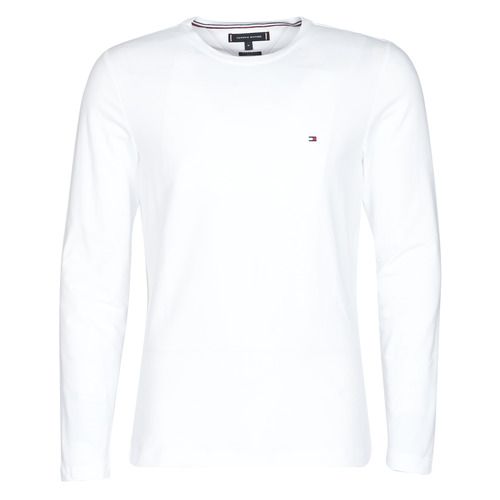T-shirt a maniche lunghe uomo Tommy Hilfiger STRETCH SLIM FIT LONG SLEEVE TEE in colore bianco, elegante e versatile, perfetta per un look casual e alla moda. Disponibile in diverse taglie, ideale per ogni occasione e per un comfort ottimale. Acquista ora la tua T-shirt manica lunga Tommy Hilfiger per un outfit impeccabile.