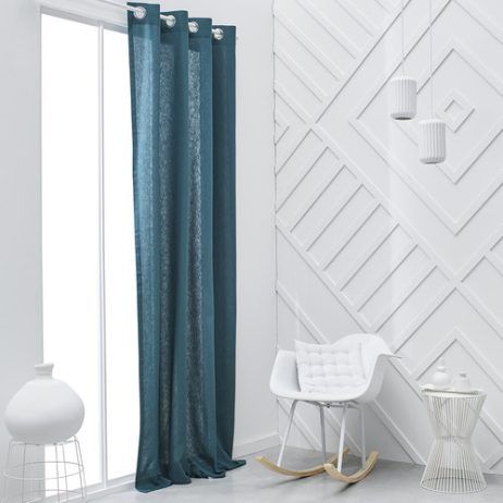 Tende    Rideau 140/240 Panama TODAY Essential Paon  Blu
