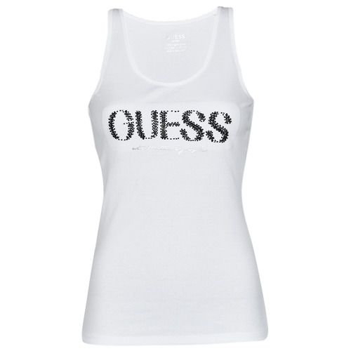 Guess ATENA TANK TOP Bianco Top Donna 1 Top ATENA TANK TOP Bianco
