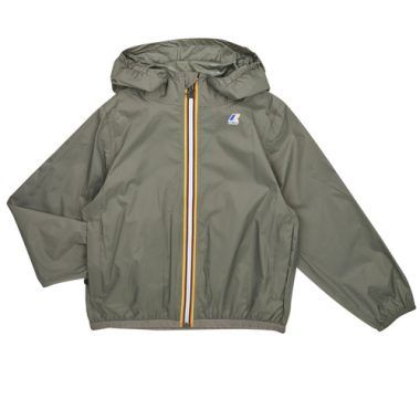 Giacca a vento ragazza K-Way LE VRAI 3.0 PETIT CLAUDE Kaki, leggera e impermeabile, ideale per ogni stagione. Design elegante e pratico, perfetto per proteggere dai venti e dalla pioggia. Acquista ora la giacca K-Way per un look alla moda e funzionale!