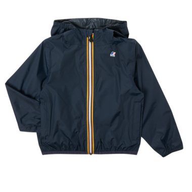 Giacca a vento K-Way ragazza LE VRAI 3.0 PETIT CLAUDE in colore Marine, impermeabile e traspirante, ideale per la stagione autunnale e primaverile. Perfetta per attività all'aperto, offre comfort e stile. Disponibile online per un look trendy e funzionale.