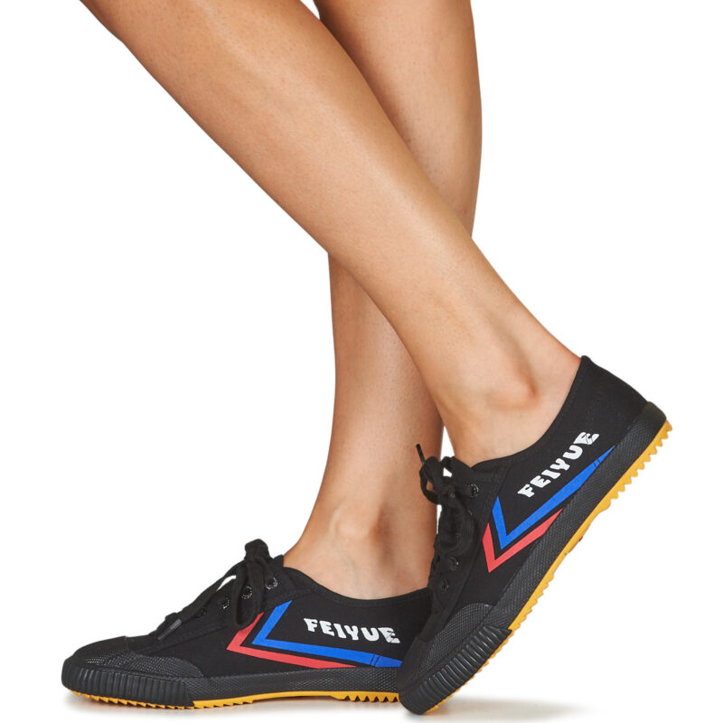 Feiyue FE LO 1920 Schwarze Low-Top-Sneaker f&uuml;r Damen - Gr&ouml;&szlig;e 8