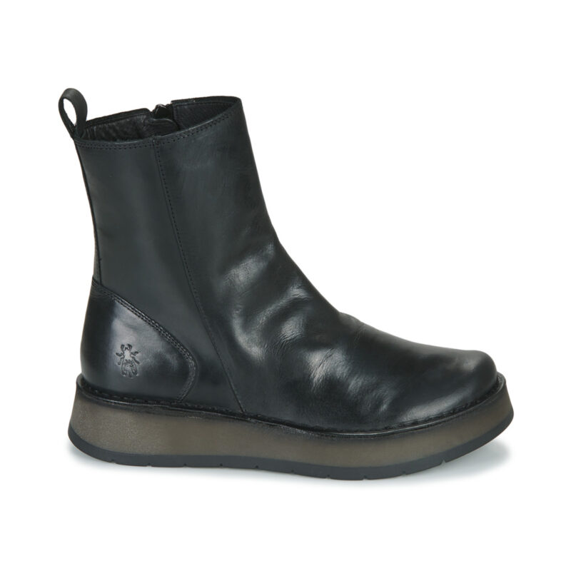 Fly London RENO Schwarze Damen-Ankle-Boots - Gr&ouml;&szlig;e 2