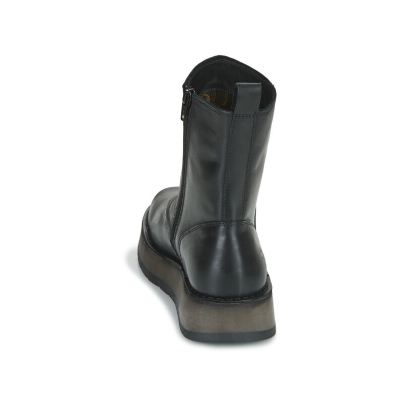 Fly London RENO Schwarze Damen-Ankle-Boots - Gr&ouml;&szlig;e 5