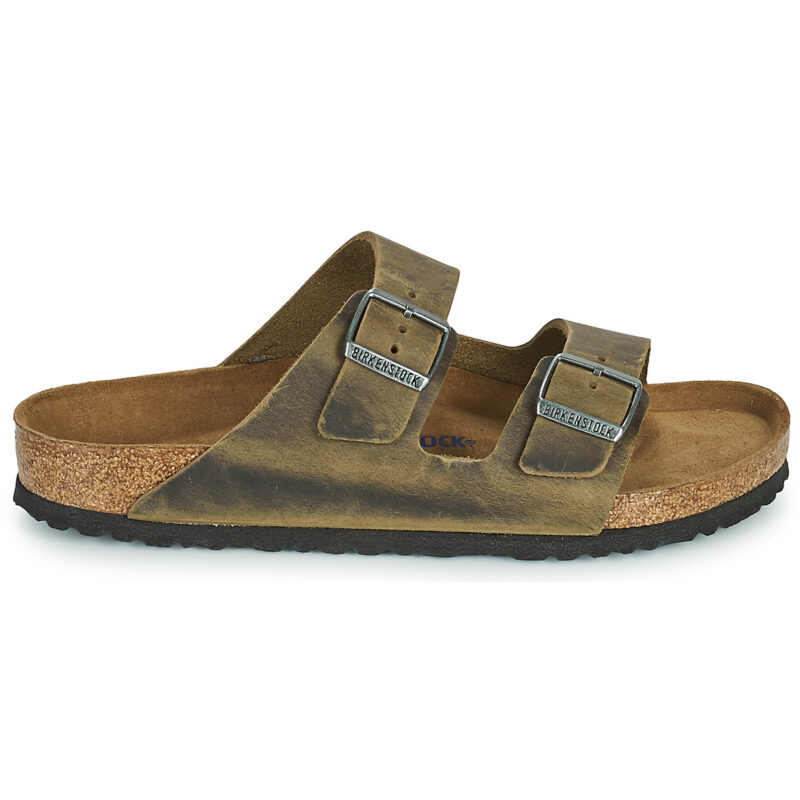 BIRKENSTOCK Arizona Soft Footbed Oiled / Pelle / Khaki / Regular Kaki Ciabatta Uomo - 2