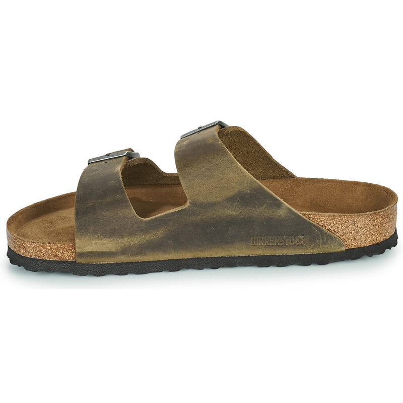 BIRKENSTOCK Arizona Soft Footbed Oiled / Pelle / Khaki / Regular Kaki Ciabatta Uomo - 4