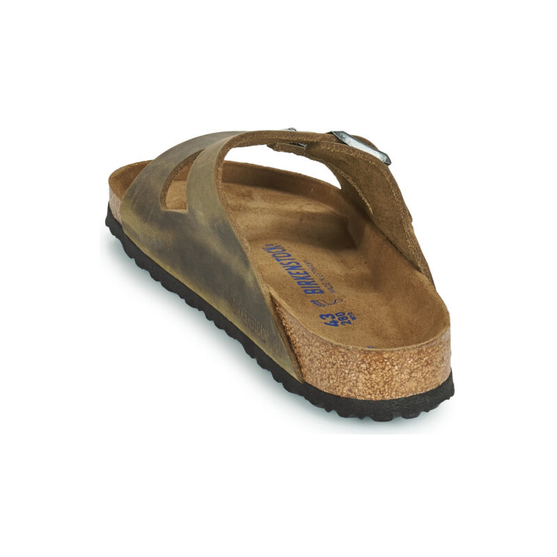 BIRKENSTOCK Arizona Soft Footbed Oiled / Pelle / Khaki / Regular Kaki Ciabatta Uomo - 5