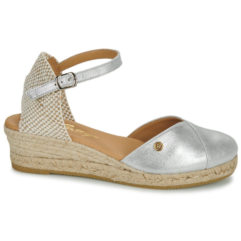 Betty London Espadrilles argent&eacute;es pour femmes INONO - Pointure 2