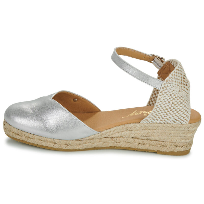 Betty London Espadrilles argent&eacute;es pour femmes INONO - Pointure 4