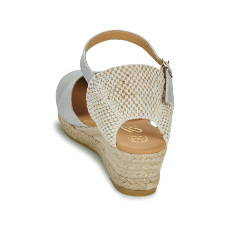 Betty London Espadrilles argent&eacute;es pour femmes INONO - Pointure 5