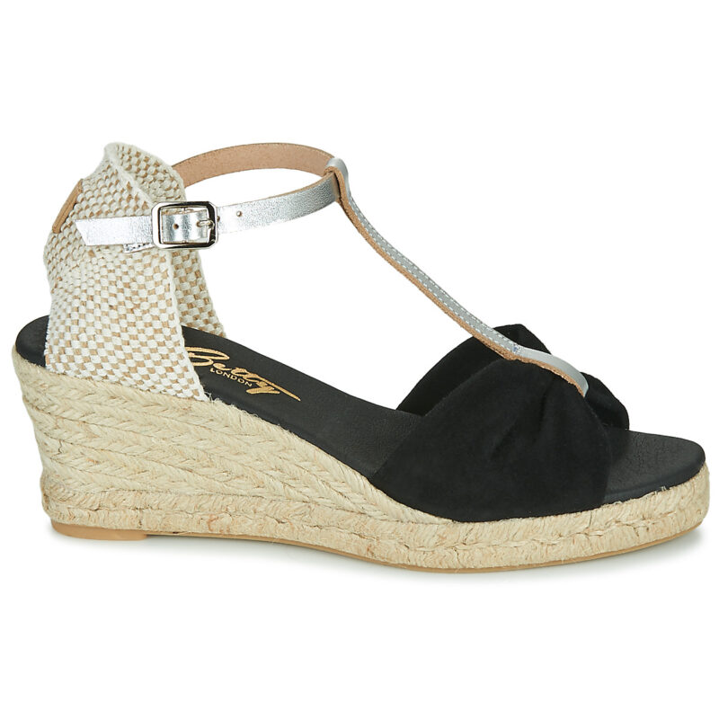 Betty London OREINOA Espadrilles Noires Femme - 2
