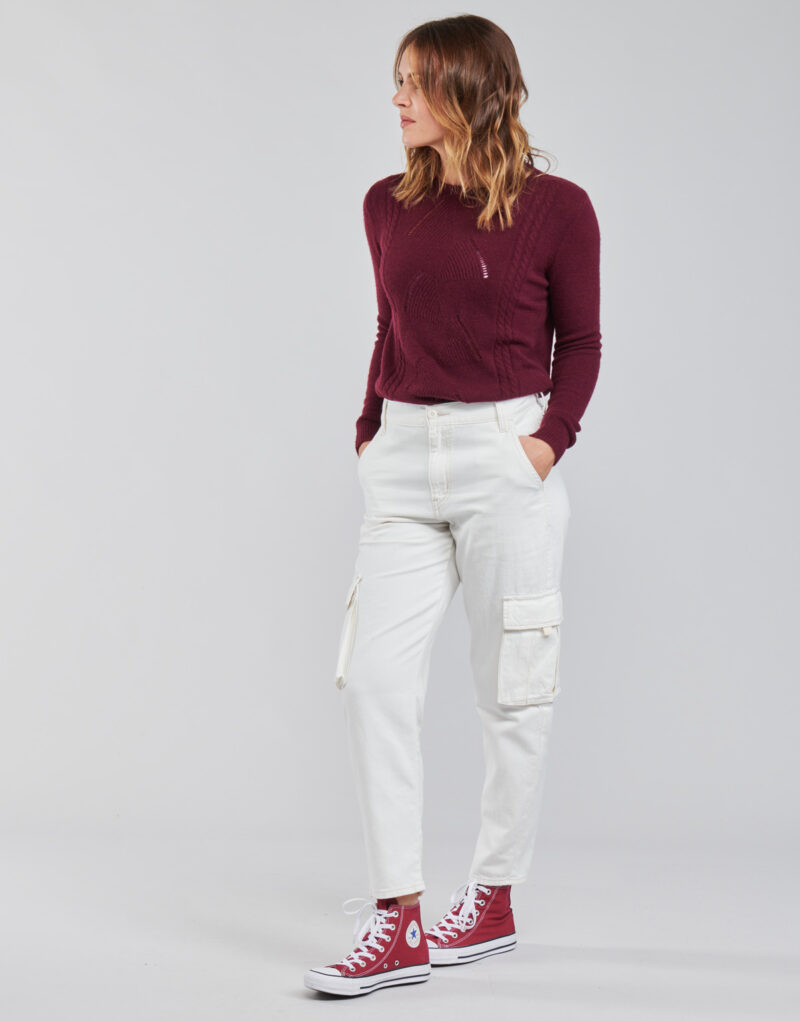 Pantalones cargo Levis Pantalones cargo holgados blancos para mujer - 3
