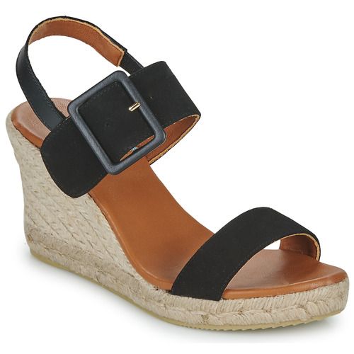 Espadrillas JB Martin 1IRINA Nero per donna: eleganti scarpe estive con design raffinato, ideale per completare ogni outfit con stile. Realizzate in morbido materiale, presentano suola in corda e comfort senza pari, perfette per le calde giornate estive.