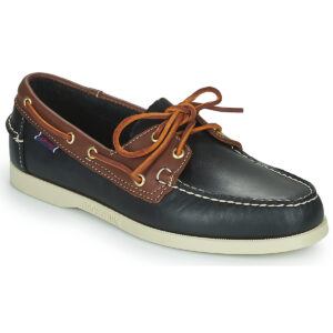 Sebago  PORTLAND WAXY LEA  Nero -  Scarpe da barca Uomo