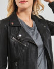 Giacca in pelle Oakwood CLIPS 6 Nero Giacche in pelle Donna - 5