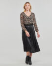 Gonne midi Vila VINITBAN SKIRT/SU Nero Gonne midi Donna - 2