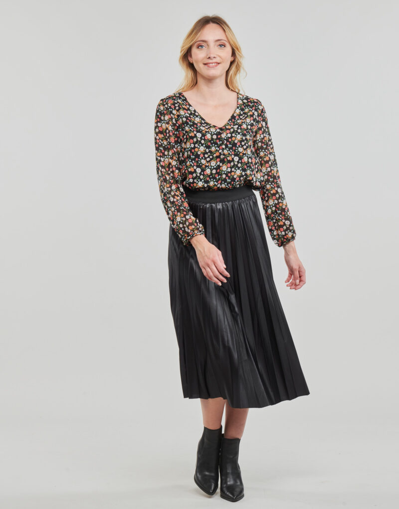 Gonne midi Vila VINITBAN SKIRT/SU Nero Gonne midi Donna - 2