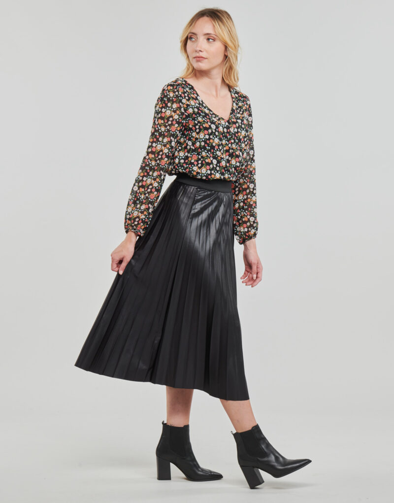 Gonne midi Vila VINITBAN SKIRT/SU Nero Gonne midi Donna - 3