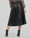 Gonne midi Vila VINITBAN SKIRT/SU Nero Gonne midi Donna - 4