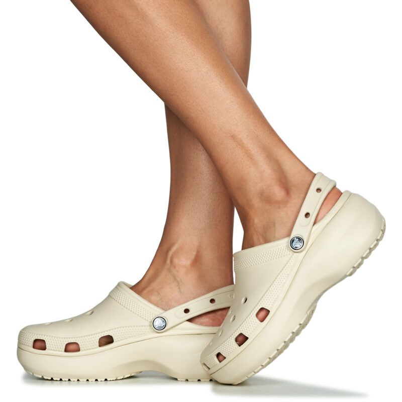 Crocs  CLASSIC PLATFORM CLOG W  Beige -  Zoccoli Donna - 8