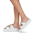 Sandalias blancas para mujer Versace Jeans Couture 74VA3SM1 - 8