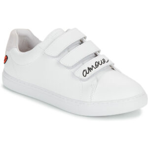 Bons baisers de Paname  EDITH AMOUR BLANC NOIR  Bianco -  Sneakers basse Donna