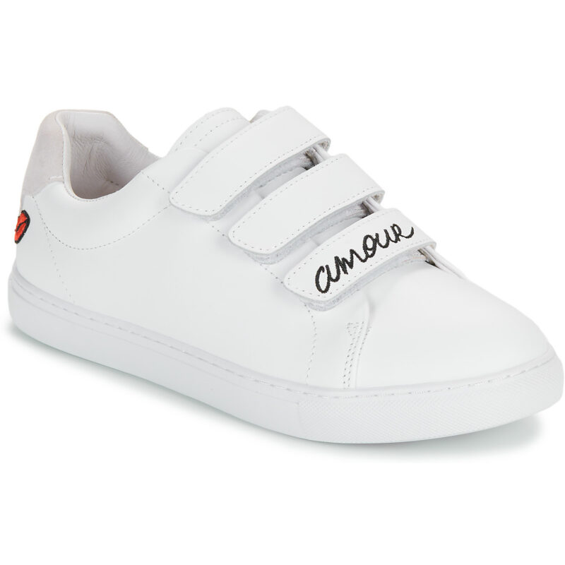 Bons baisers de Paname EDITH AMOUR BLANC NOIR Bianco Sneakers basse Donna - 1