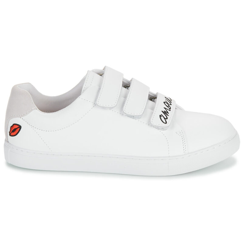 Bons baisers de Paname EDITH AMOUR BLANC NOIR Bianco Sneakers basse Donna - 2