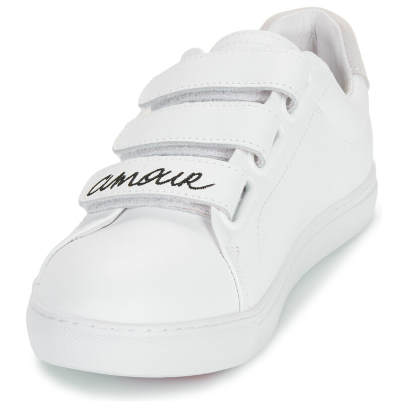 Bons baisers de Paname EDITH AMOUR BLANC NOIR Bianco Sneakers basse Donna - 3