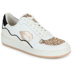 Bons baisers de Paname  LOULOU BLANC ROSE GOLD GLITTER  Bianco -  Sneakers basse Donna