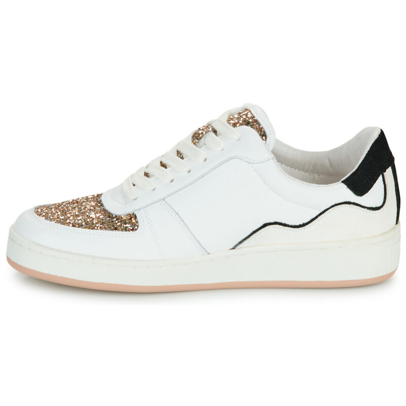 Bons baisers de Paname LOULOU BLANC ROSE GOLD GLITTER Bianco Sneakers basse Donna - 4