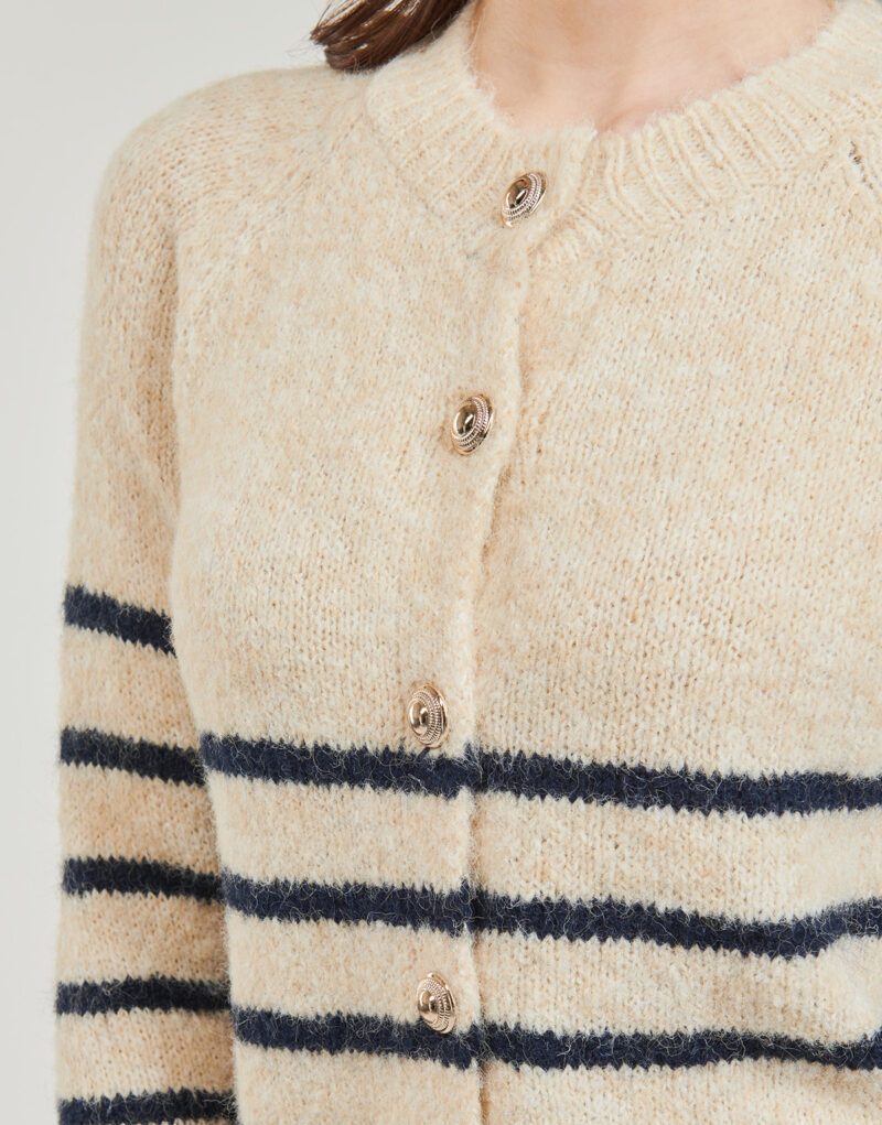 Gilet / Cardigan Betty London FLEUR Beige Gilet / Cardigan Donna - 5