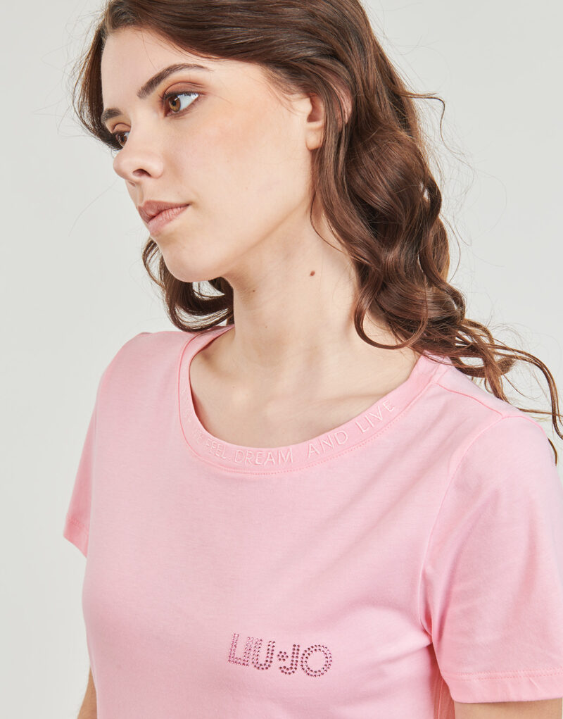 T-shirt Liu Jo MA4395 Rosa T-shirt maniche corte Donna - 5