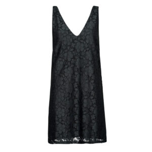 Abito corto  Desigual  VEST_LACE  Nero -  Abiti corti Donna