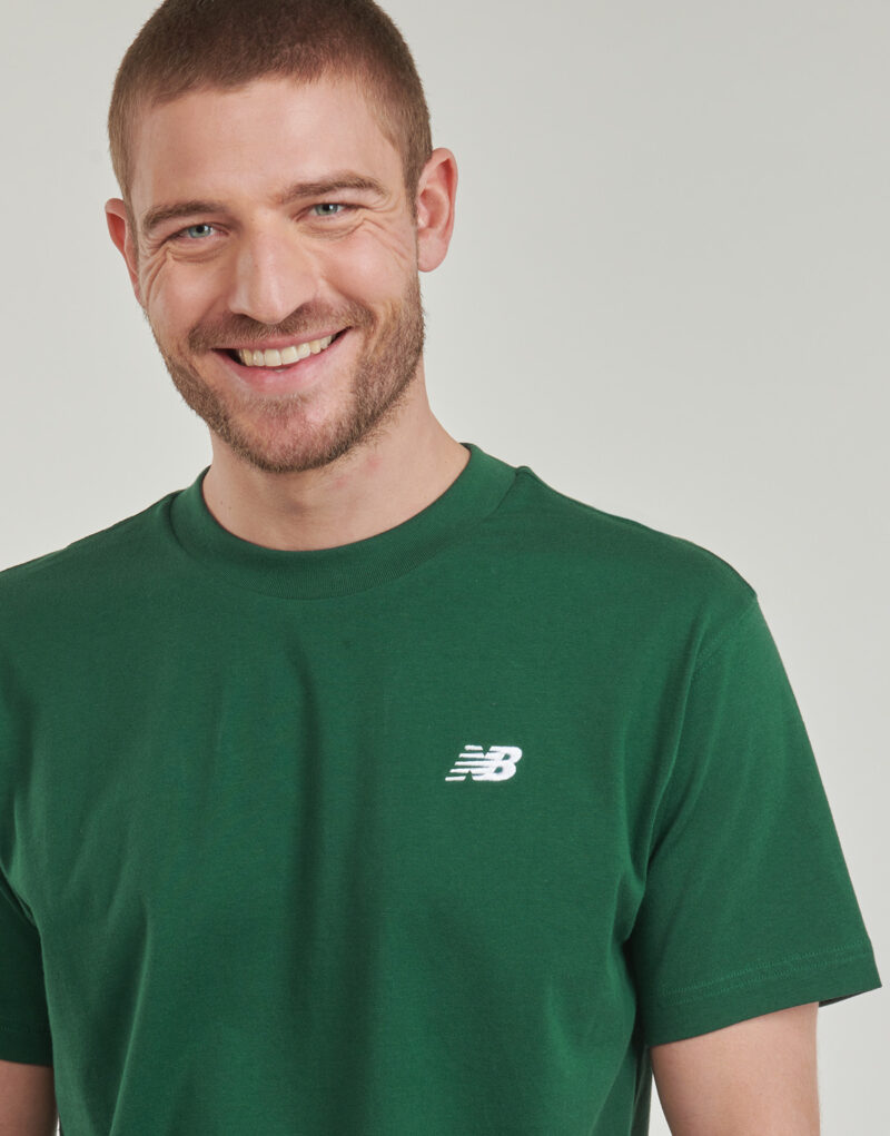 T-shirt New Balance SMALL LOGO JERSEY TEE Verde T-shirt maniche corte Uomo - 5