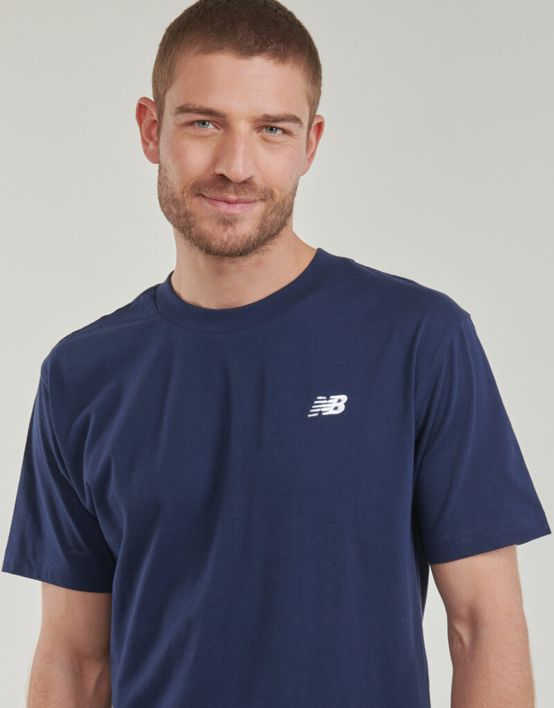 T-shirt New Balance SMALL LOGO JERSEY TEE Blu T-shirt maniche corte Uomo - 5