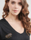 T-shirt Les Petites Bombes DERNA Nero T-shirt maniche corte Donna - 5