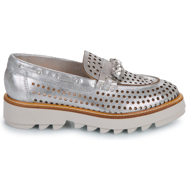 Fru.it 8795-999-HELGA-PERLA-PARK-MONUMENT Mocasines plateados para mujer - 2